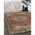thumbnail image 2 of Ahgly Company Indoor Rectangle Traditional Dark Khaki Green Medallion Area Rugs, 8' x 10', 2 of 6