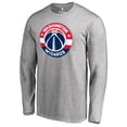 thumbnail image 2 of Men's Heather Gray Washington Wizards Primary Logo Long Sleeve T-Shirt, 2 of 3