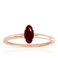 thumbnail image 1 of GemsNY July Birthstone - Dainty Marquise Four Prong Ruby Solitaire Ring (Grade - AA | 0.70cts.), 1 of 4