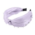 thumbnail image 5 of Unique Bargains 1 Pc Wide Faux Pearls Headbands for Women Purple, 5 of 6