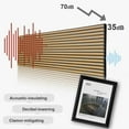 thumbnail image 3 of Oxdigi 3D Wood Slat Wall Panel, Sound Absorbing Panels for Interior Wall Décor 23.6" X 47.2" - 2 Pcs - Light Oak, 3 of 10
