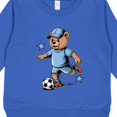 thumbnail image 3 of Inktastic Boys Soccer Bear Toddler Sweatshirt, 3 of 4