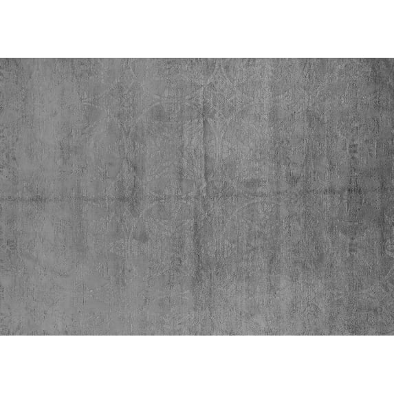 Ahgly Company Indoor Rectangle Oriental Gray Industrial Area Rugs, 8' x 10'
