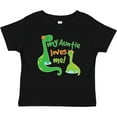 thumbnail image 3 of Inktastic My Auntie Loves Me Dinosaur Boys Baby T-Shirt, 3 of 5
