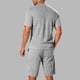 thumbnail image 5 of Ceisia Men's Slim Fit Diamond Jacquard 2-Piece Set Crew Neck Short Sleeve T-Shirt with Elastic Waist Drawstring Shorts Gifts, 5 of 6