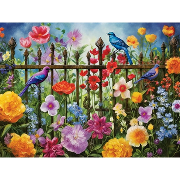 jigsaw Puzzles 50 pieces for adults Birds flowers Formation wooden Challenging Puzzles Perfect for Game Nights 7.9'' x 5.9''