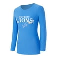 thumbnail image 2 of Women's Concepts Sport Blue Detroit Lions Chesnut Long Sleeve T-Shirt and Pant Sleep Set, 2 of 5