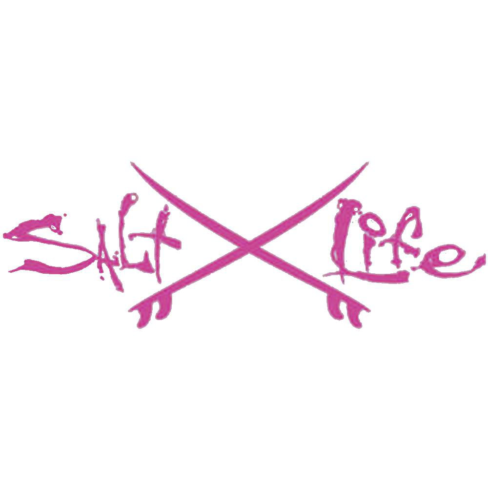 UV rated vinyl *FREE SHIPPING* Salt Life Signature "SILVER 06 inch Small Decal 