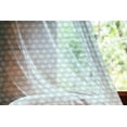 thumbnail image 2 of Abstract Tulle Curtains with Rod Pocket, Geometric Circles and Wavy Stripes Scroll Old Fashioned Illustration, Sheer Drape for Wedding Party 2 Panels, 7 Sizes, Seafoam Black White, by Ambesonne, 2 of 3