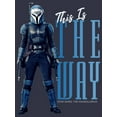 thumbnail image 2 of Women's Star Wars: The Mandalorian Bo-Katan This Is The Way Graphic Tee Navy Blue Small, 2 of 5