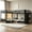 Black, variant on AUU Quad Twin Metal Bunk Bed with 4 Storage Drawers, Wardrobe & Open Shelves – 4-Bed Frame with Non-Woven Fabric Drawers, Space-Saving Solution for Shared Bedrooms, Dorms, or Guest Rooms