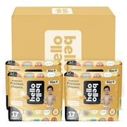 Hello Bello Premium Diapers Size 6, 68 Count Disposable, Extra-Absorbent, and Hypoallergenic Baby Diapers with Snug and Comfort Fit, Sunnyside Up Pattern Value Pack