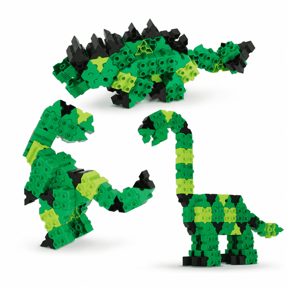 Morphun Dino 3-in-1, STEM Building Plastic Block Set, Dinosaur Construction Toy for Kids Ages 3 , 106 Pieces Value pack