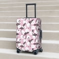 thumbnail image 2 of Lsque Pineapple Flamingo Printed Luggage Cover, Travel Luggage Protector,Scratch and Dirt Resistant, Fits 18-32 Inch Luggage - Small, 2 of 9