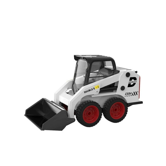 Double E E594 1:14 Remote Control Slip Loader Toy Car RC Truck Engineering Vehicle Skid Steer Cockpit Excavators Toys for Boys