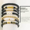 thumbnail image 3 of NICKSUN Friendship Bracelets Trendy Heishi Clay Bead Bracelets Stack Gold Beaded Stretch Bracelets for Women Boho Stackable Bracelets Bulk Cute Preppy Jewelry, 3 of 7