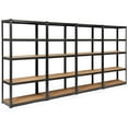 thumbnail image 1 of Costway 4PCS 72'' Heavy Duty Storage Shelf Steel Metal Garage Rack 5 Level Adjustable Black, 1 of 10
