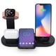 thumbnail image 1 of Cargador inalámbrico, base de carga inalámbrica 4 en 1 para Apple Watch y Airpods, estación de carga compatible con iPhone X/XS/XR/Xs Max/8/8 Plus-negro/plateado Vhermosa FLD-2781, 1 of 4