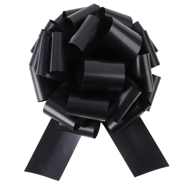 Lazo Decorativo HCHENBOW 12" Mate para Tirar 2 Unidades Negro