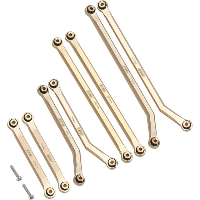 High Clearance Brass Links Set for SCX24 Gladiator Dodge Power Wagon 1/24 RC Cra
