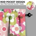 thumbnail image 5 of Kitchen Curtains and Valance Set 36 Inch Tier Pioneer Colorful Floral 3 Pieces Set Dining Room Small Curtain Drapes Cafe Curtains Valance for Home Decor Rod Pocket, 5 of 6