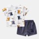 thumbnail image 1 of Ropa casual para niños Conjunto de 2 piezas Ropa Verde Cool Boy T-shirt + Shorts Ropa Niños Chándal Niños Ropa de bebé Tan Jianjun  unisex, 1 of 2