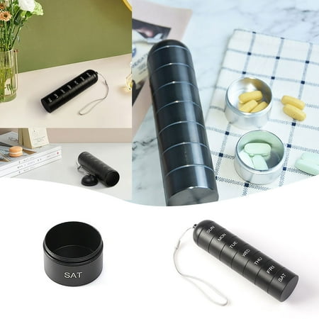 

Fall Savings Clearance Under $10 7 Day Portable Organizer Detachable Metal For Easy Dosage Management Sleek & Compact For Daily Use