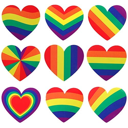 Ruisita 500 piezas de pegatinas de arco iris del orgullo gay en un rollo, apoyan causas LG Ruisita Ruisita