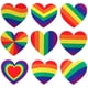 thumbnail image 1 of Ruisita 500 piezas de pegatinas de arco iris del orgullo gay en un rollo, apoyan causas LG Ruisita Ruisita, 1 of 2