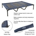 thumbnail image 3 of PETMAKER 48x35.5-Inch Elevated Dog Bed - Indoor/Outdoor Cot for Pets (Blue), 3 of 8