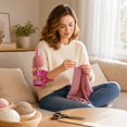 thumbnail image 4 of Portable Arm Yarn Holder, Wearable Rotating Yarn Spinner, Adjustable Double Strap Plastic Stand for Crocheting and Knitting, 1 Pc, 4 of 5