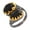 Black Rhodium, variant on Black Onyx Gemstone Ring