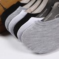 thumbnail image 3 of Mens Cotton Low Cut No Show Socks With Non-Slip Grips 1 Pairs, 3 of 7