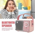 thumbnail image 4 of Bluetooth-högtalare Bärbar Ljudhögtalare Musik Trådlös Radio FM Mini Blootooth Audio Rosa, 4 of 5