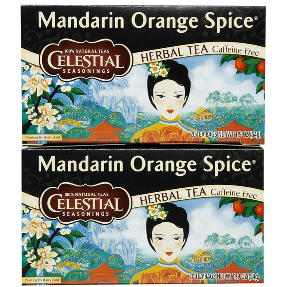 Celestial Seasonings Mandarin Orange Spice Tea Bags, 20 Count (Pack of 2)