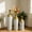 White+Gold 2, variant on Leumius Decorative Metal Vases Set of 3, Gold Leaf Pattern Floor Vases, White & Gold Tall Vases for Home Decor, Living Room Entryway Decor