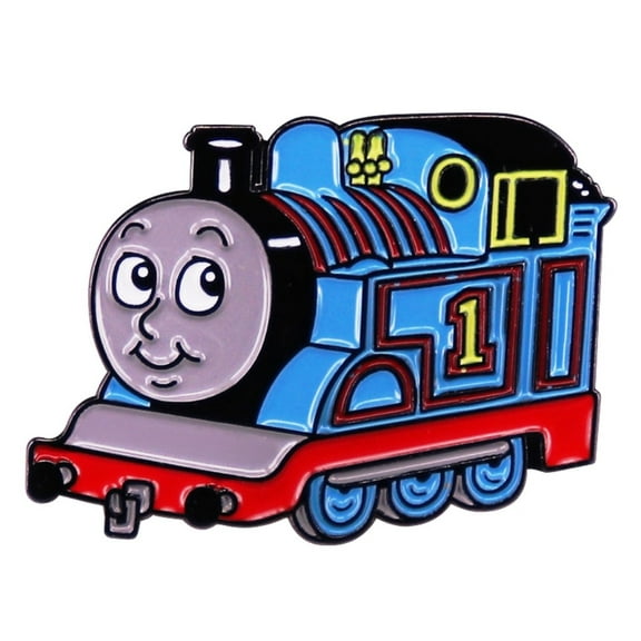 Thomas The Tank Cartoon Character 1 Inch Tall Enamel Metal Pin