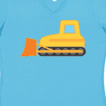 thumbnail image 4 of Inktastic Bulldozer Construction Truck Women's V-Neck T-Shirt, 4 of 5