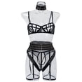 thumbnail image 5 of Conjunto de lencería sexy para mujer, con tirantes para el pecho, estilo europeo y americano, con tentación hueca y moldeador corporal, 5 of 5