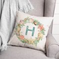 thumbnail image 3 of Creative Products Coastal Christmas Monogram - H 18x18 Spun Poly Pillow, 3 of 3