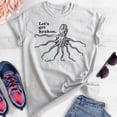 thumbnail image 2 of Let's Get Kraken T-shirt, Unisex Women's Men's Shirt, Animal Pun T-shirt, Funny Giant Octopus Squid Shirt, Heather Ash, X-Small, 2 of 6