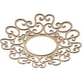 thumbnail image 2 of 22"OD x 8 3/8"ID x 1/4"T Reims Wood Fretwork Pierced Ceiling Medallion, Alder, 2 of 3