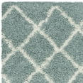 thumbnail image 6 of SAFAVIEH Dallas Jerrie Geometric Shag Area Rug, Seafoam/Ivory, 4' x 6', 6 of 8