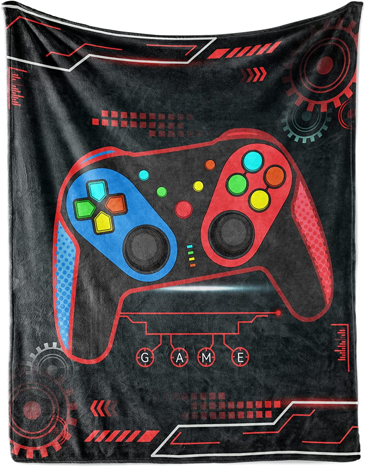 Gaming Blanket Boys Girls Gamer Blankets Boys at Work Travel Soft Gamer