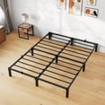 thumbnail image 5 of 8 - pulgada king marco de cama: heavy - duty metal con durable iron slats y legs. no box spring o screws required. supports up to 800 lbs, 5 of 5