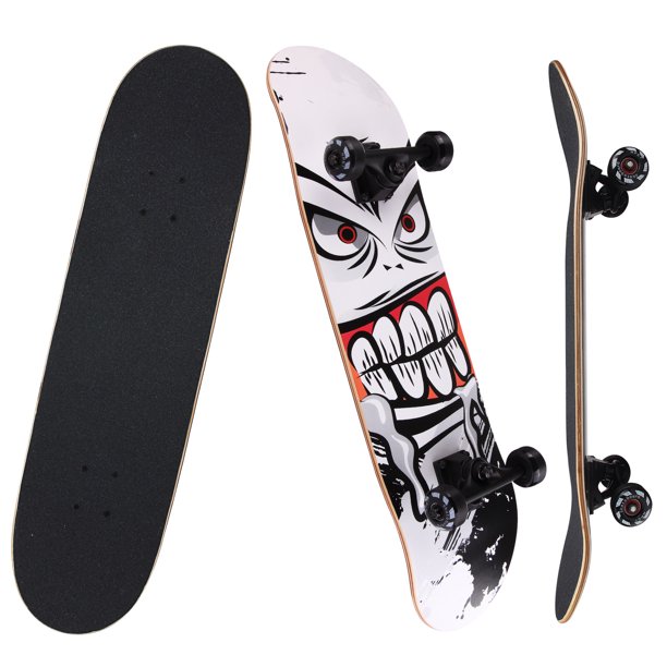 Fokken caravan Impressionisme NPET Pro Skateboard Complete 31 Inch, 7 Layer Canadian Maple Double Kick  Concave Deck Skating Skateboard Kids, Great For Kids Ages 5+ - Leading  Action Sports Brand - Walmart.com