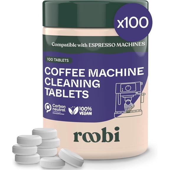 Machine Cleaning Tablets. Coffee Machine Cleaner Tabs. 100 Count Carbon Neutral Clean Pack.