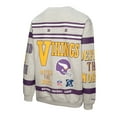 thumbnail image 3 of Men's Mitchell & Ness  Heather Gray Minnesota Vikings All Over Print Vintage Fleece Crewneck Sweatshirt, 3 of 3