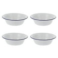 thumbnail image 1 of POINTERTECK 4Pcs Household Soup Bowls Enamel Soup Basins Practical Household Enamelware, 1 of 10