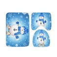 thumbnail image 2 of Skegnu Area Rugs 3pcs/set Christmas Bathroom Non-Slip Pedestal Rug + Lid Toilet Cover + Bath Mat Great Gifts for Less, 2 of 6